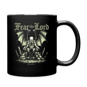 Mythe de Cthulhu, Craignez le Seigneur, Cthulhu vintage - Mug uni - noir - Droite