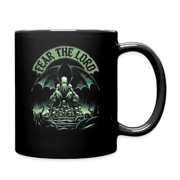 Cthulhu, Craignez le Seigneur, L’Ancien Cthulhu Mythos - Mug uni - noir - Droite