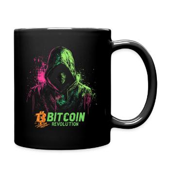 Bitcoin Revolution BTC Crypto Krypto Bullrun - Tasse einfarbig - Schwarz - Rechts