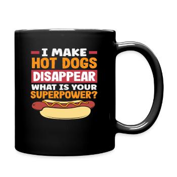 Les amateurs de hot-dogs font disparaître les hot-dogs - Mug uni - noir - Droite