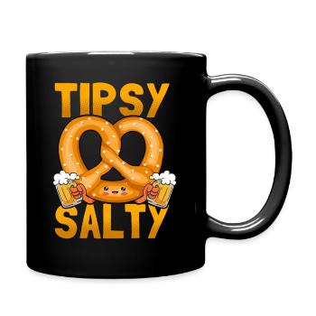 Éméché Bretzel salé Allemand Salé Humoristique - Mug uni - noir - Droite