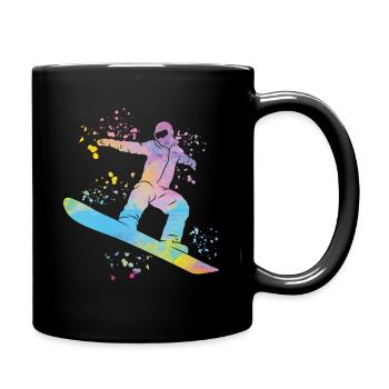Snowboarder Snowboarding Snowboard - Full Colour Mug - black - Right