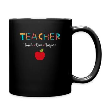 Teachers – Passing on knowledge - Full Colour Mug - black - Right