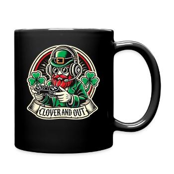 St. Patrick's Day Clover And Out Gaming Motiv - Tasse einfarbig - Schwarz - Rechts