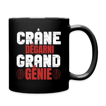 Crâne Dégarni, Grand Génie - Mug uni - noir - Droite
