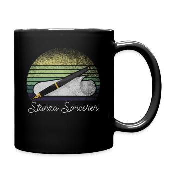 Poetry Slam Stanza Sorcerer Slam Poesie - Tasse einfarbig - Schwarz - Rechts