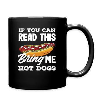 Amateur de hot-dogs Apportez-moi des hot-dogs - Mug uni - noir - Droite