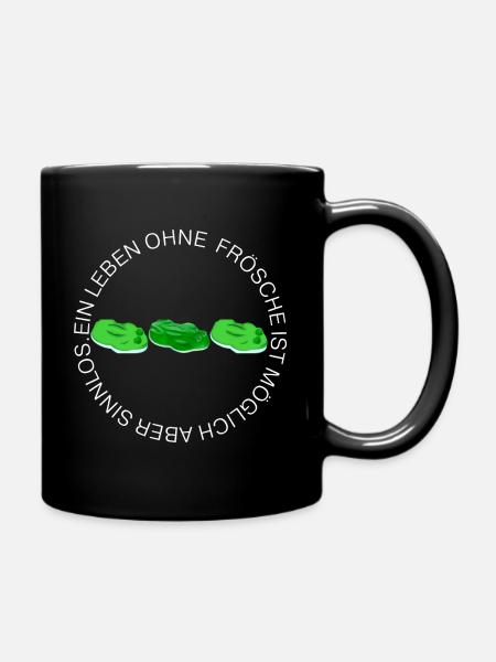 Une vie sans grenouilles est possible mais inutile - Mug uni - noir