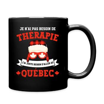 Thérapie Québec Canada - Mug uni - noir - Droite