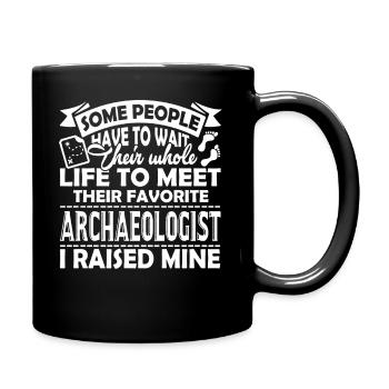 Archaeologist Proud Archaeologist Parent - Full Colour Mug - black - Right