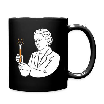Inspiring Scientist Line Art Design - Tasse einfarbig - Schwarz - Rechts