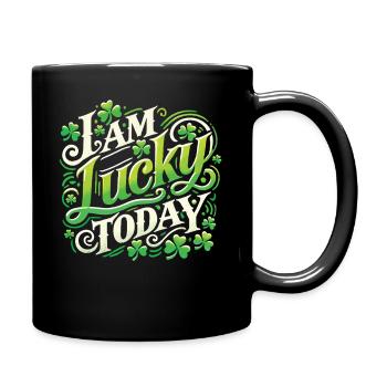 Je suis heureux aujourd’hui de la Saint-Patrick - Mug uni - noir - Droite