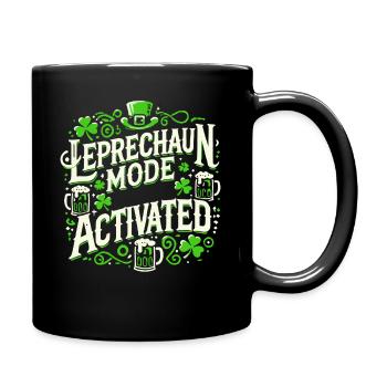 Kobold-Modus Aktiviert St. Patrick's Day Feier - Tasse einfarbig - Schwarz - Rechts