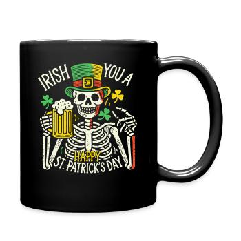 Joyeuse fête des squelettes de la Saint-Patrick - Mug uni - noir - Droite