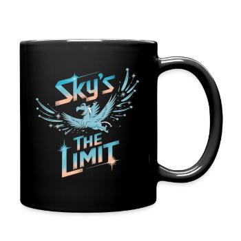 Sky’s The Limit : Design inspirant - Mug uni - noir - Droite