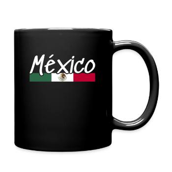 Mexico Mexican Flag Mexican - Full Colour Mug - black - Right