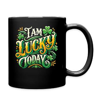 Je suis heureux aujourd’hui de la Saint-Patrick - Mug uni - noir - Droite