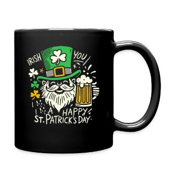 Bonne célébration de la Saint-Patrick avec les Irlandais - Mug uni - noir - Droite