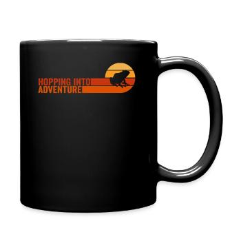 Hopping Into Adventure Frogs Nature Joy - Full Colour Mug - black - Right