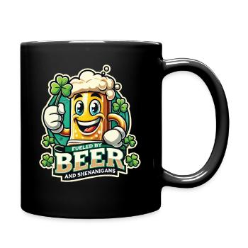 St. Patricks Day Lustiger Bier Humor - Tasse einfarbig - Schwarz - Rechts