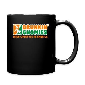 Saint-Patrick Gnomies ivres - Mug uni - noir - Droite