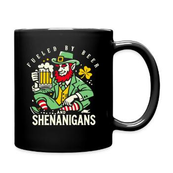 S’amuser à la Saint-Patrick avec de la bière et des manigances - Mug uni - noir - Droite