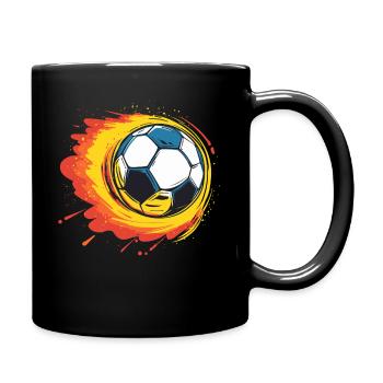 Burning Football - Des flammes pour les athlètes Pure - Mug uni - noir - Droite
