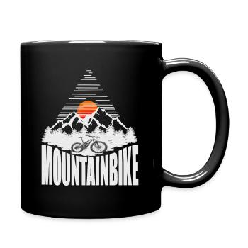 Mountainbike - Tasse einfarbig - Schwarz - Rechts