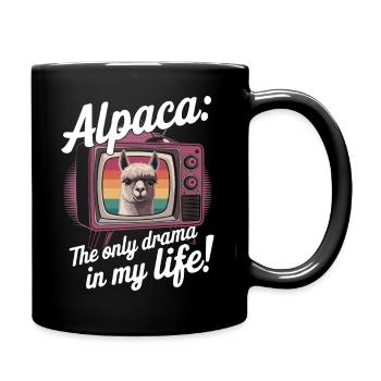 Alpaga : Le seul drame dont j’ai besoin dans ma vie ! - Mug uni - noir - Droite