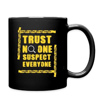 Krimi-Dinner-Spaß-Nacht - Tasse einfarbig - Schwarz - Rechts