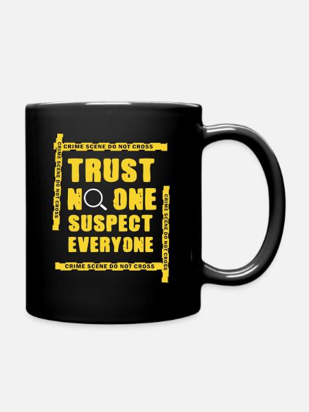 Krimi-Dinner-Spaß-Nacht - Tasse einfarbig - Schwarz