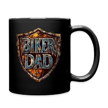 Biker Dad Motorcycle Gift - Full Colour Mug - black - Right