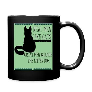 CAT - Full Colour Mug - black - Right