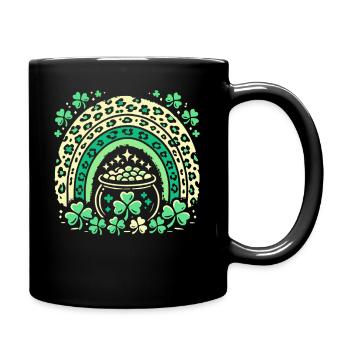 Rainbow Shamrock Magie de la Saint-Patrick - Mug uni - noir - Droite