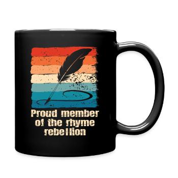 Poetry Slam Rhyme Rebellion Slam Poetry - Full Colour Mug - black - Right