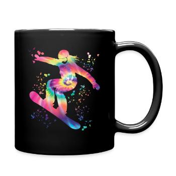 Snowboarder Snowboarding Snowboard - Full Colour Mug - black - Right