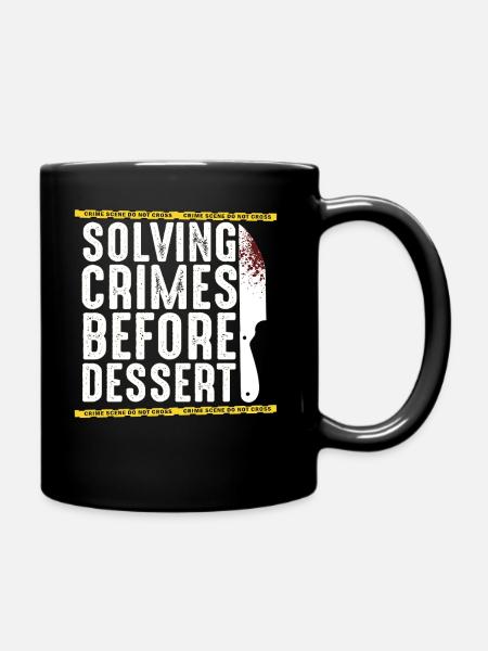 Krimi-Dinner-Spaß-Nacht - Tasse einfarbig - Schwarz