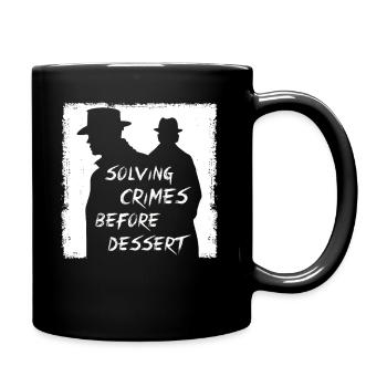 Solving Crimes Before Dessert Mystery - Full Colour Mug - black - Right