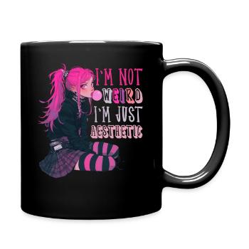 I'm Not Weird Yami Kawaii Anime Girl Goth Gift - Full Colour Mug - black - Right