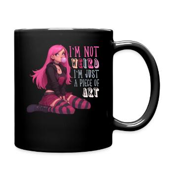Juste Œuvre D’art Anime Fille Goth Yami Kawaii - Mug uni - noir - Droite