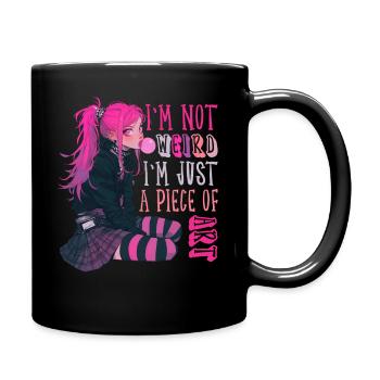 Juste Pièce D’art Kawaii Anime Fille Goth Cadeau - Mug uni - noir - Droite