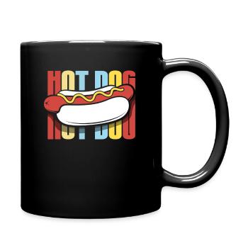 Hot Dog Lover Retro Design - Full Colour Mug - black - Right