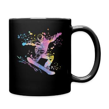 Snowboarder Snowboarding Snowboard - Full Colour Mug - black - Right