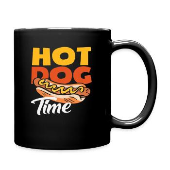 L’heure du hot-dog pour les amateurs de hot-dogs - Mug uni - noir - Droite