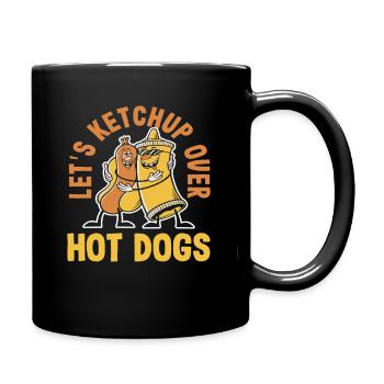 Parlons de hot-dogs Ketchup Amateur de hot-dogs - Mug uni - noir - Droite