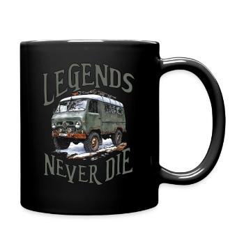 Buchanka Бучанка UAZ УАЗ Russie Les légendes ne meurent jamais - Mug uni - noir - Droite