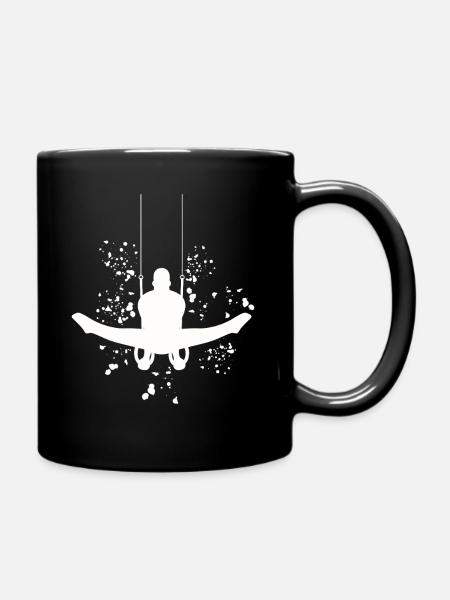 Kunstturner Ringe Kunstturnen - Tasse einfarbig - Schwarz