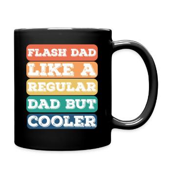 Bouldering Flash Papa Boulderer - Tasse einfarbig - Schwarz - Rechts