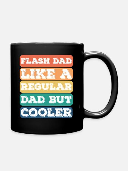 Bloc Flash Papa Boulderer - Mug uni - noir