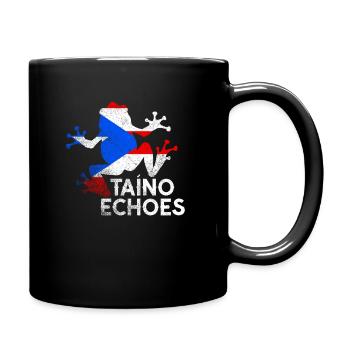 Taíno spiegelt den Stolz seiner karibischen Abstammung wider - Tasse einfarbig - Schwarz - Rechts